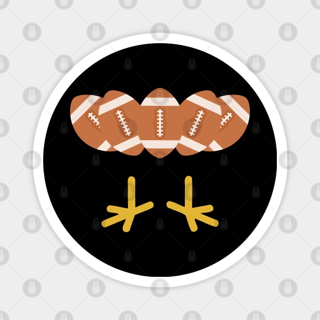 Cool Thanksgiving Football Gobble Player Turkey Gift Magnet by threefngrs